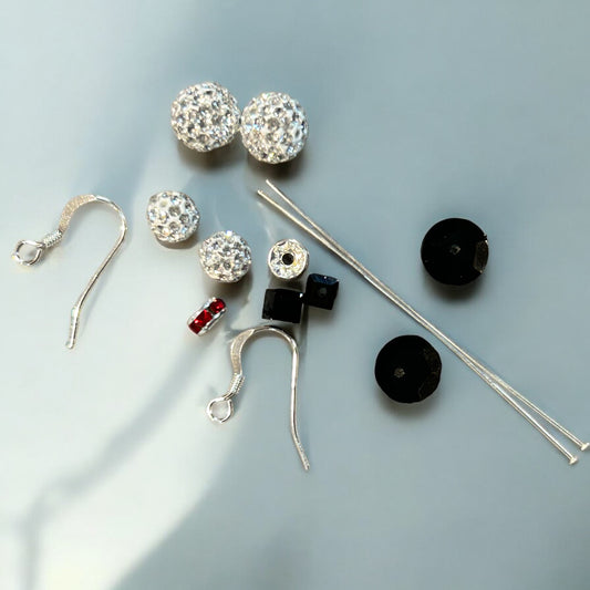 Pave Snowman Christmas Earring Kit - Too Cute Beads