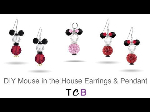 DIY- Mouse in the House Earring Kit with Bow