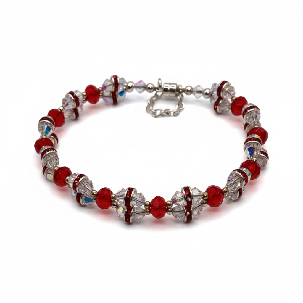Crimson Crystal Sparkle Bracelet Kit