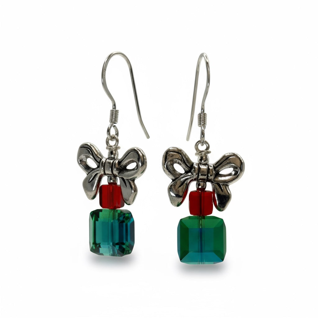 Christmas Present Earring Kit - Majestic Green Shimmer! (Limited Stock Kit)
