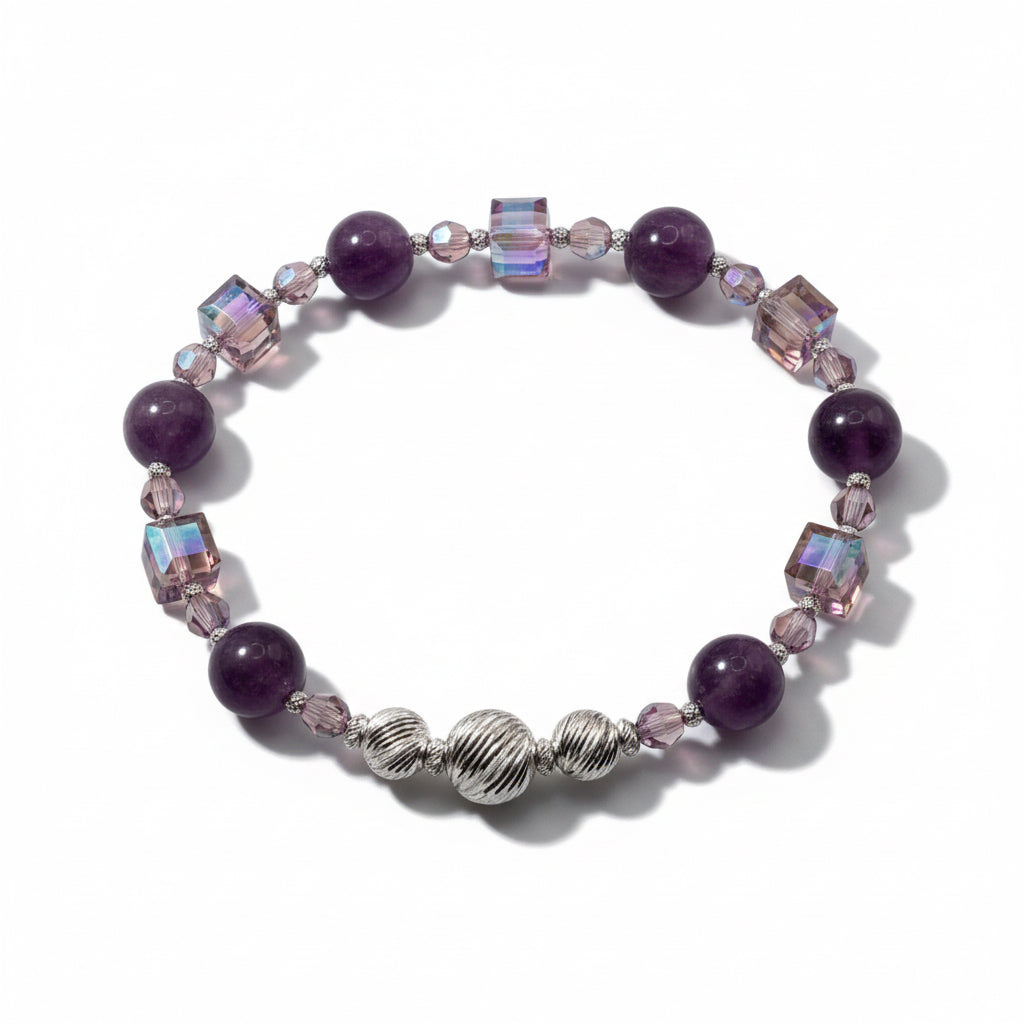Lepidolite &amp; Light Amethyst Glow Bracelet Kit