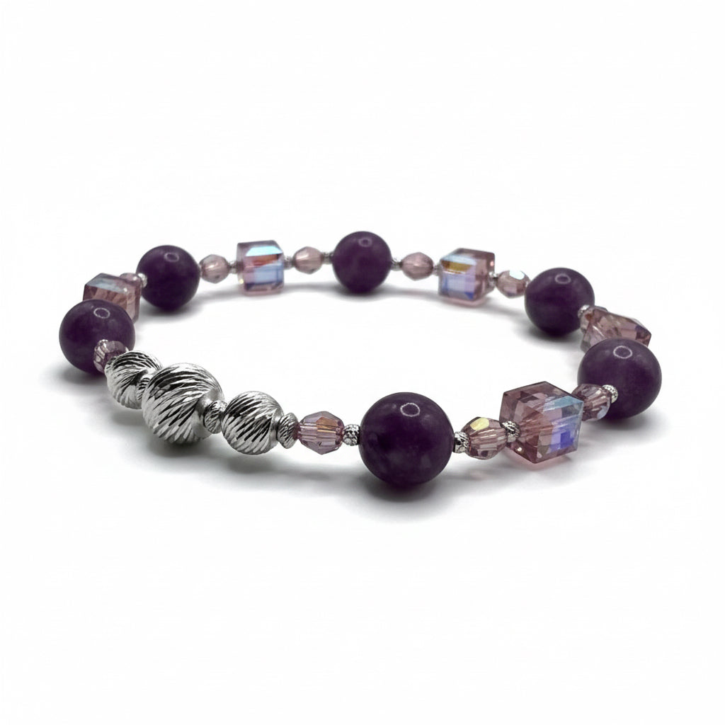 Lepidolite &amp; Light Amethyst Glow Bracelet Kit