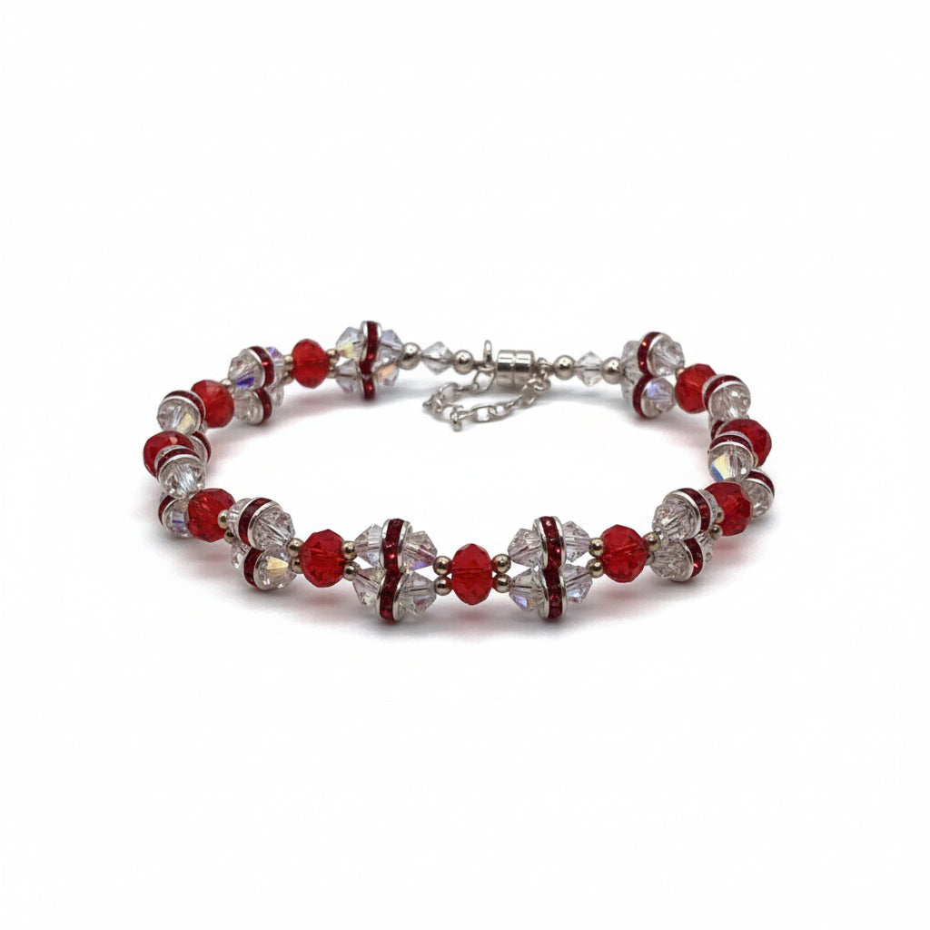 Crimson Crystal Sparkle Bracelet Kit