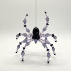 Purple Crystal Spider - White Background