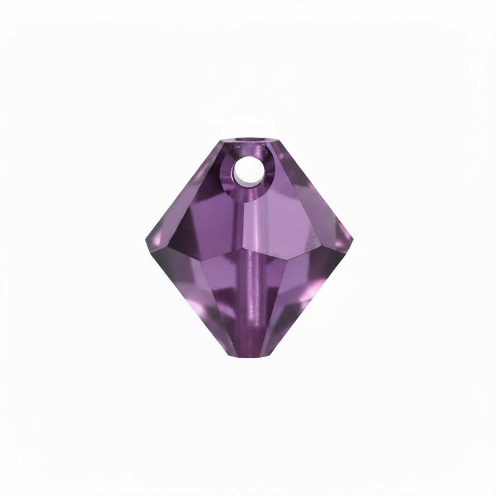 Swarovski 6328 Amethyst Top Drill Bicone Pendant