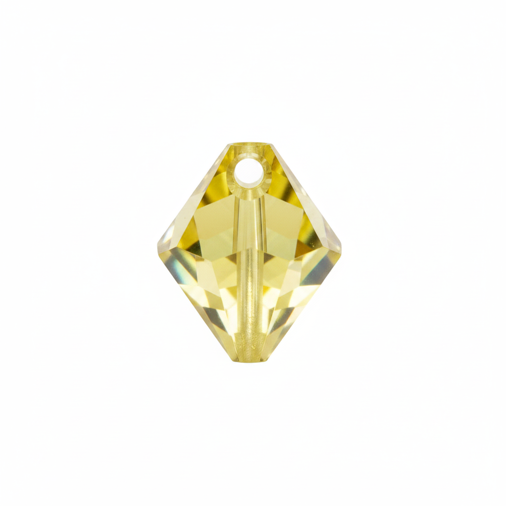 Swarovski 6328 Jonquil AB Top Drill Bicone Pendant