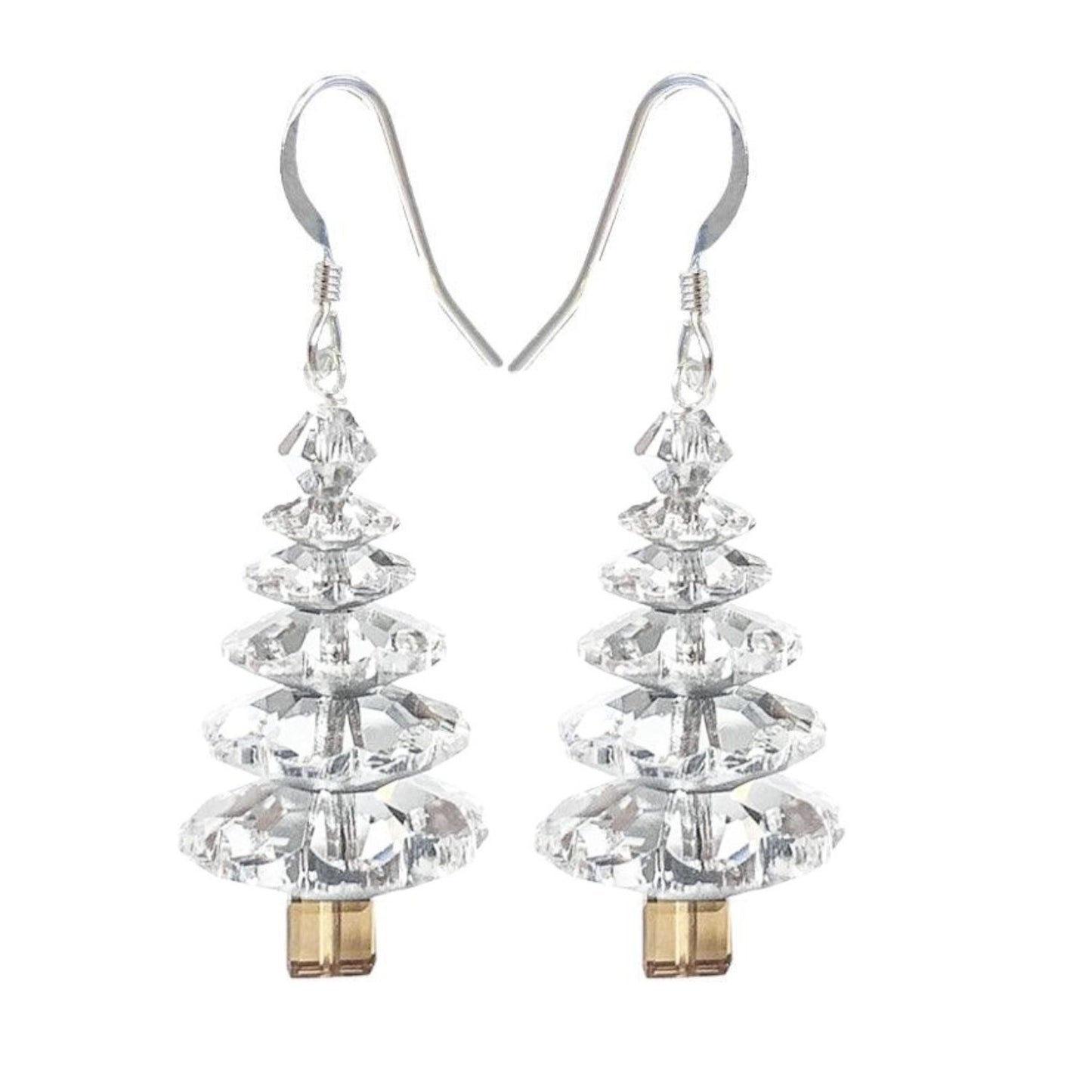 5 Tier Christmas Tree Earring Kit - Crystal Clear