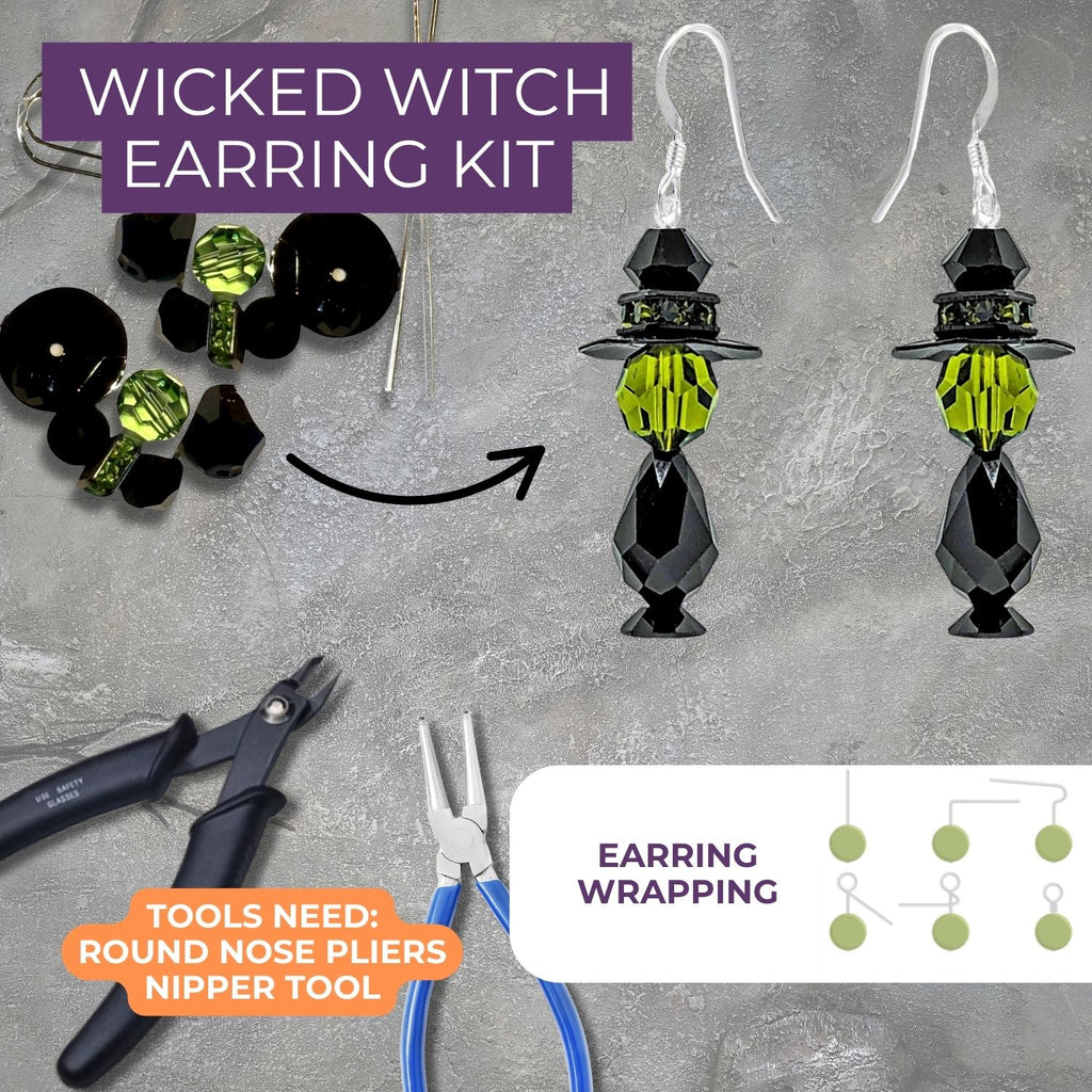 Wicked Witch Halloween Earring Kit