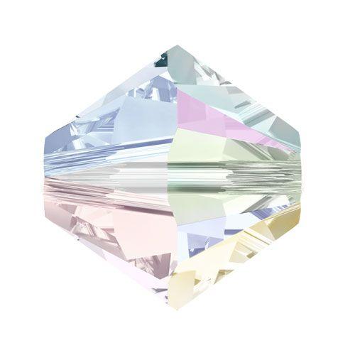 Swarovski 6mm Bicone - Crystal AB (10 Pack) XILION - Too Cute Beads