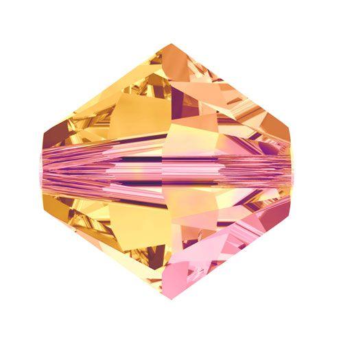 Swarovski 4mm Bicone - Crystal Astral Pink (10 Pack) XILLION