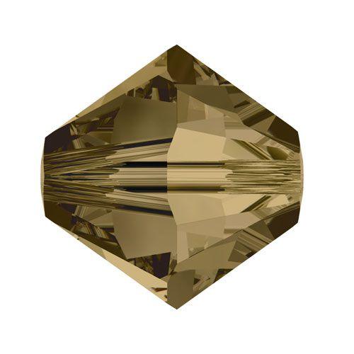 Swarovski 4mm Bicone - Crystal Bronze Shade (10 Pack) XILION - Too Cute Beads