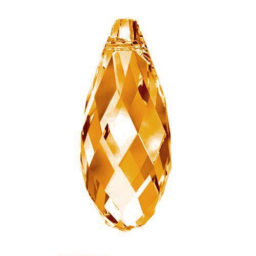 Swarovski 17x8.5mm Briolette Pendant - Crystal Copper (1pc)