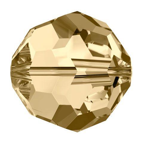 Swarovski 6mm Round - Crystal Golden Shadow (10 Pack) - Too Cute Beads
