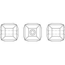 Swarovski (5601) 8mm Cube Bead - Crystal Metallic Sunshine (1 Piece) - Too Cute Beads