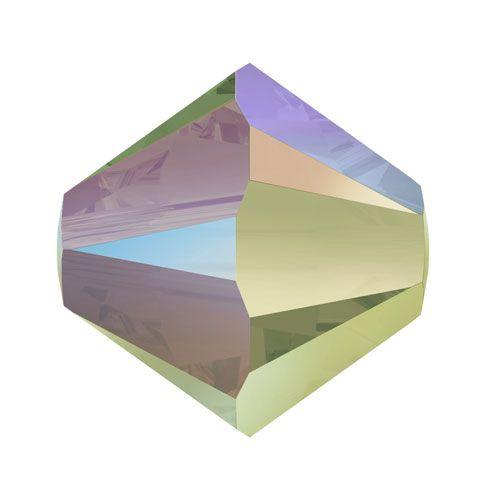 Swarovski (5328) 4mm XILION Bicone - Crystal Paradise Shine (10 Pack) - Too Cute Beads