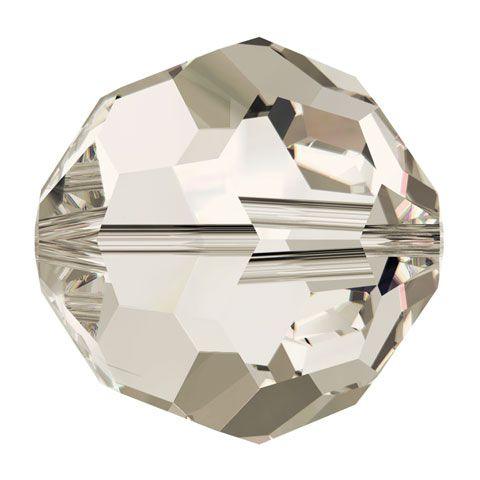 Swarovski 4mm Round - Crystal Silver Shade (10 Pack) - Too Cute Beads