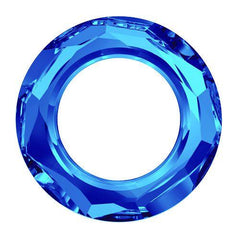 Swarovski 14mm Cosmic Ring - Bermuda Blue - Too Cute Beads