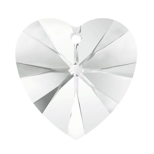 Swarovski 14mm Heart Pendant - Crystal (1pc)