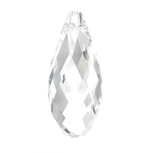 Swarovski 17x8.5mm Briolette Pendant - Crystal (1pc) - Too Cute Beads