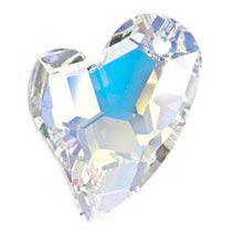 Swarovski 17mm Devoted 2 U Heart Pendant - Crystal AB (1pc) - Too Cute Beads