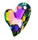 Swarovski 27mm Devoted 2 U Heart Pendant - Crystal Vitrail Medium (1pc)