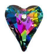 Swarovski 27mm Wild Heart Pendant - Crystal Vitrail Medium (1pc) - Too Cute Beads