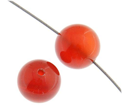 Carnelian 8mm Round Beads - Too Cute Beads