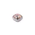 Swarovski 8x8mm Chaton Mount- Crystal Golden Shadow (1 piece) - Too Cute Beads