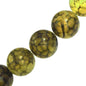 10mm Round Green Fire Agate Beads (Pack of 10) - Too Cute Beads