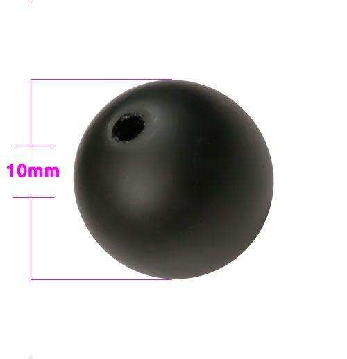 10mm Round Matte Agate with 1.1mm Hole (Sold in pack of 10) - Too Cute Beads