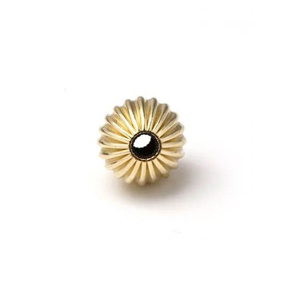 14K Gold Filled Corrugated Round Beads - Too Cute Beads