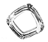 Swarovski 14mm Cosmic Square Ring - Crystal (1pc)