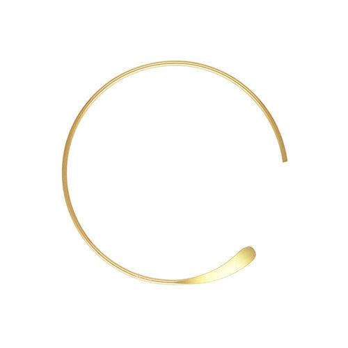 14K Gold Filled 18mm Endless Hammered Ear Wires (1 Pair) - Too Cute Beads
