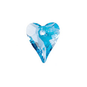 Swarovski 17mm Wild Heart Pendant - Aquamarine (1pc)