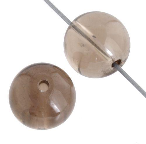 Smoky Quartz 8mm Round Beads - Too Cute Beads