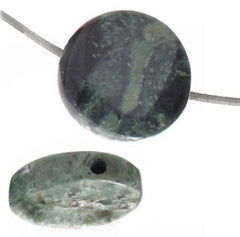 Kambaba Jasper 12mm Coin - Too Cute Beads