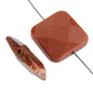 Goldstone 16mm Faceted Square Beads - Too Cute Beads