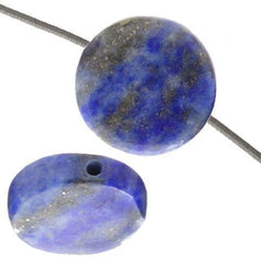 Lapis 12mm Coin - Too Cute Beads