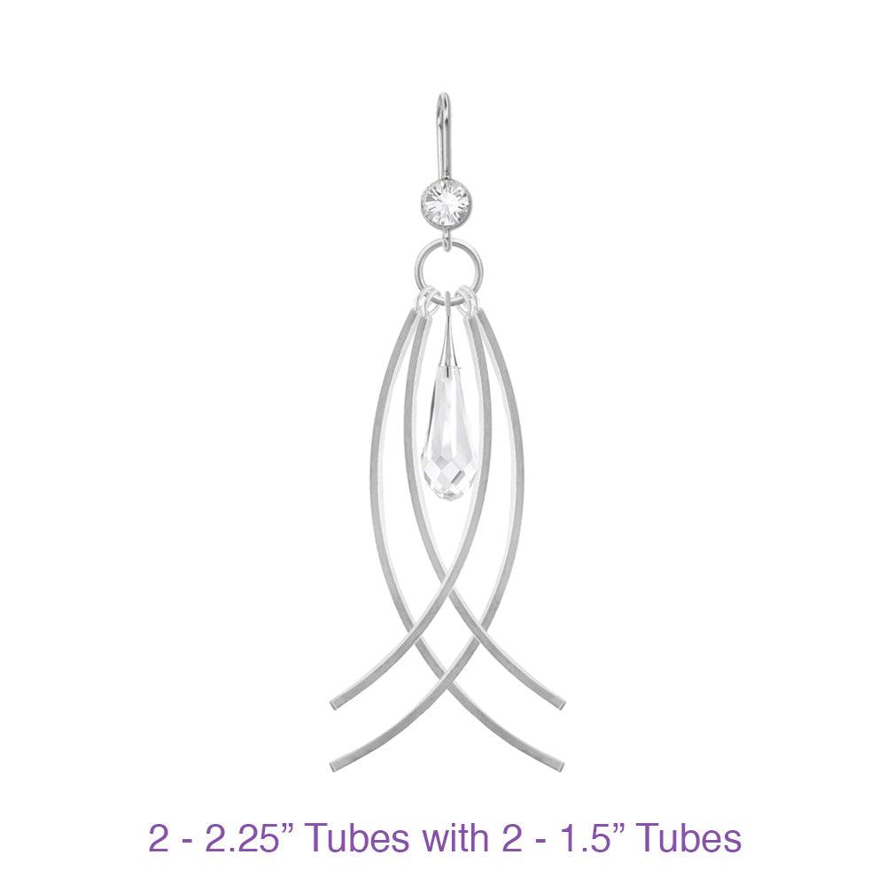 14K Gold Filled 2.25 Inch Curved Finding (1 Set) - Too Cute Beads
