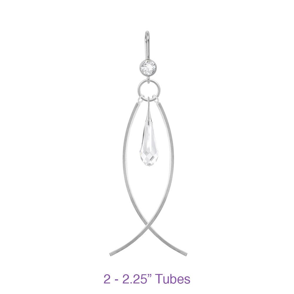 14K Gold Filled 2.25 Inch Curved Finding (1 Set) - Too Cute Beads