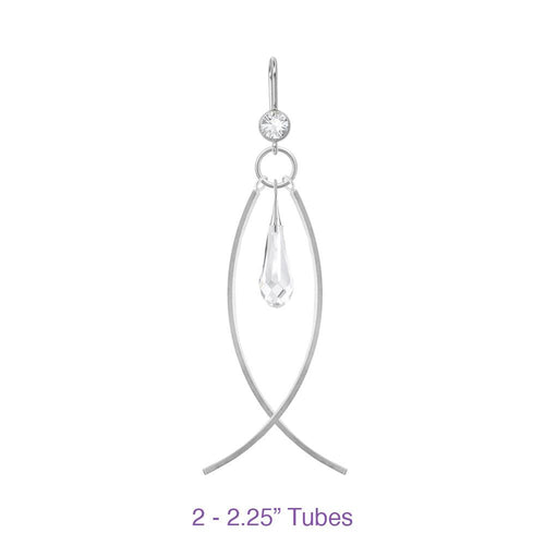 14K Gold Filled 2.25 Inch Curved Finding (1 Set) - Too Cute Beads
