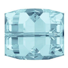 Swarovski 8mm Cube Bead - Aquamarine (1 Piece) - Too Cute Beads