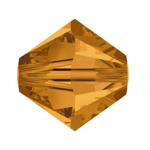 Swarovski 5mm Bicone - Topaz (10 Pack) XILION - Too Cute Beads