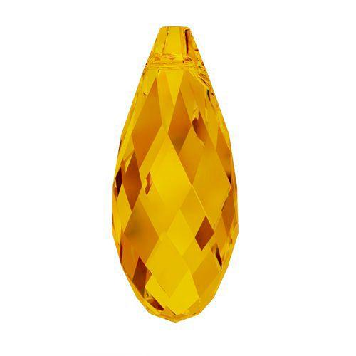 Swarovski 17x8.5mm Briolette Pendant - Topaz (1pc)