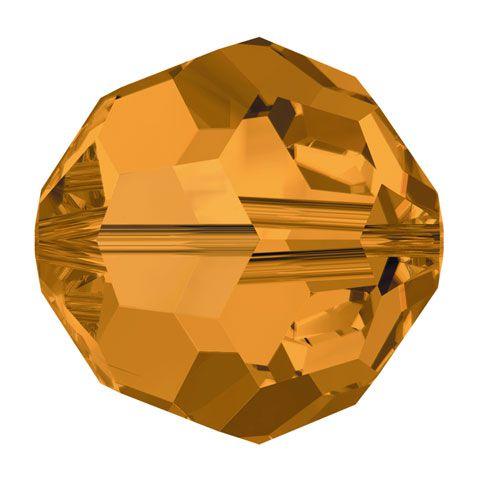 Swarovski 6mm Round - Topaz (10 Pack)