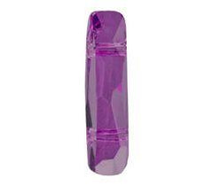 Swarovski 19x5mm Column Bead (2 Holes) - Amethyst (1pc) - Too Cute Beads