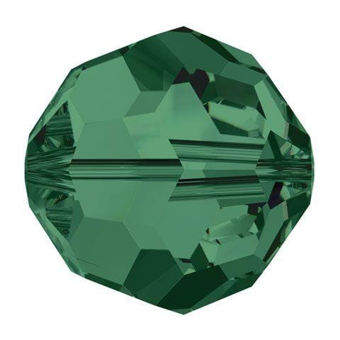 Swarovski 4mm Round - Emerald (10 Pack) - Too Cute Beads