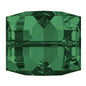 Swarovski 8mm Cube Bead - Emerald (1 Piece) - Too Cute Beads