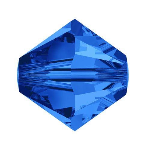 Swarovski 4mm Bicone - Sapphire (10 Pack) XILION