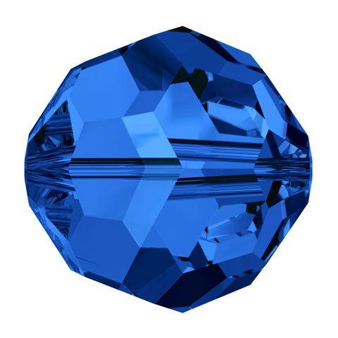 Swarovski 6mm Round - Sapphire (10 Pack)